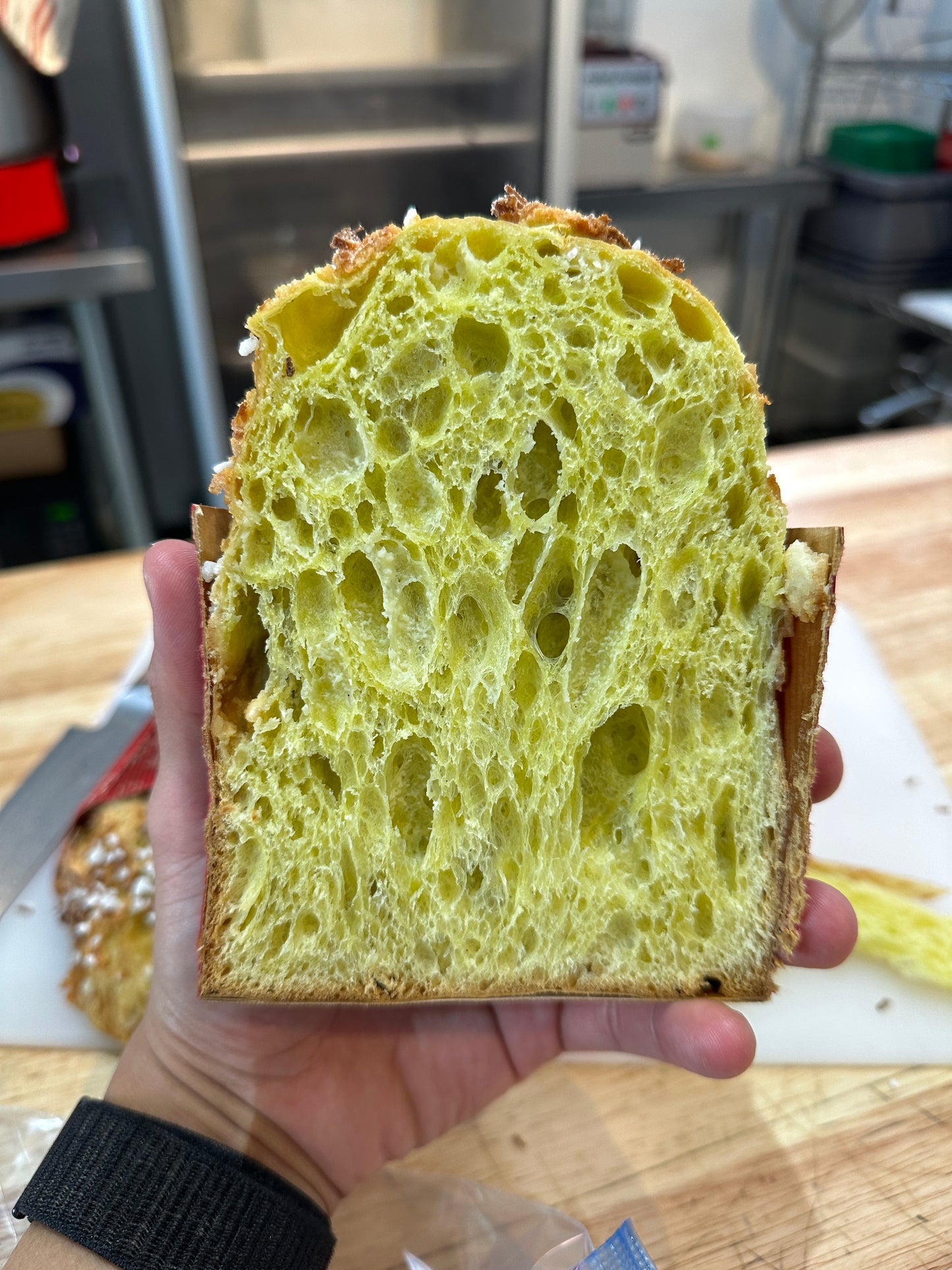 Pandan White Chocolate Panettone